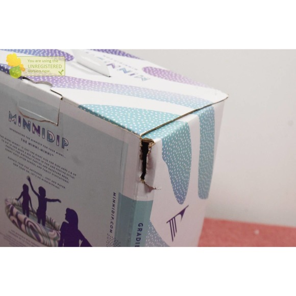 MINNIDIP Inflatable Kid's Swim Pool Minni-Minni Gradient Splash 4'x1' Pack Wear - Picture 3 of 6